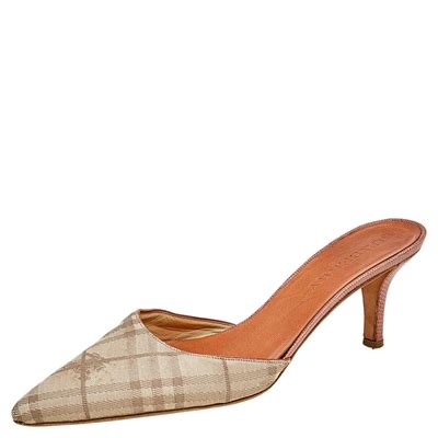 burberry pointy-toe mules plaid|Women’s Designer Pumps .